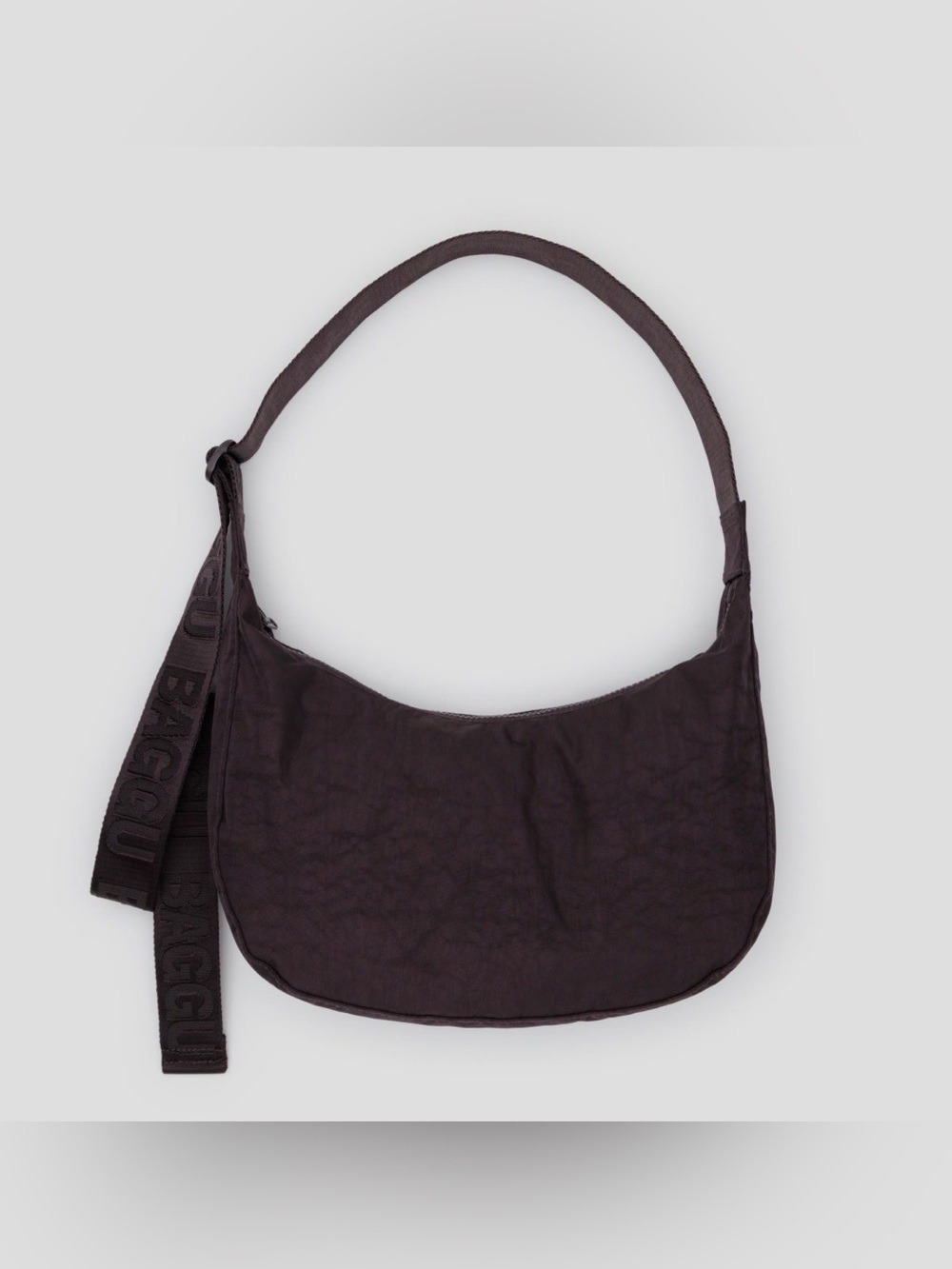Baggu Chocolate Plum Medium Crescent. EUC.